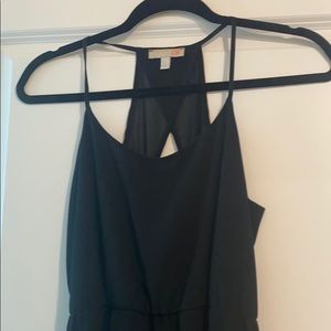 Black chiffon maxi dress